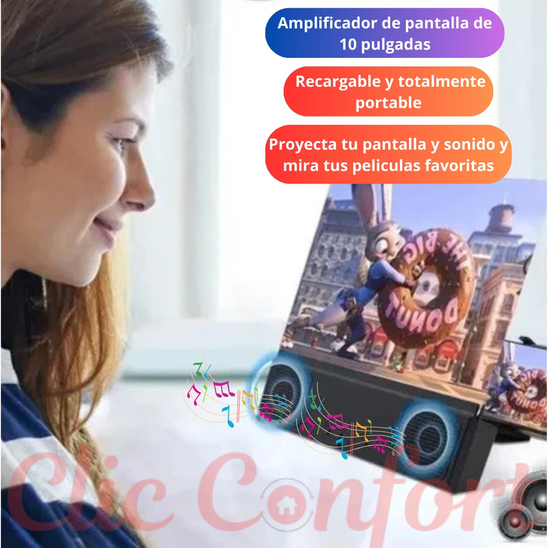 EasyView - Amplificador de pantalla y parlante bluetooth