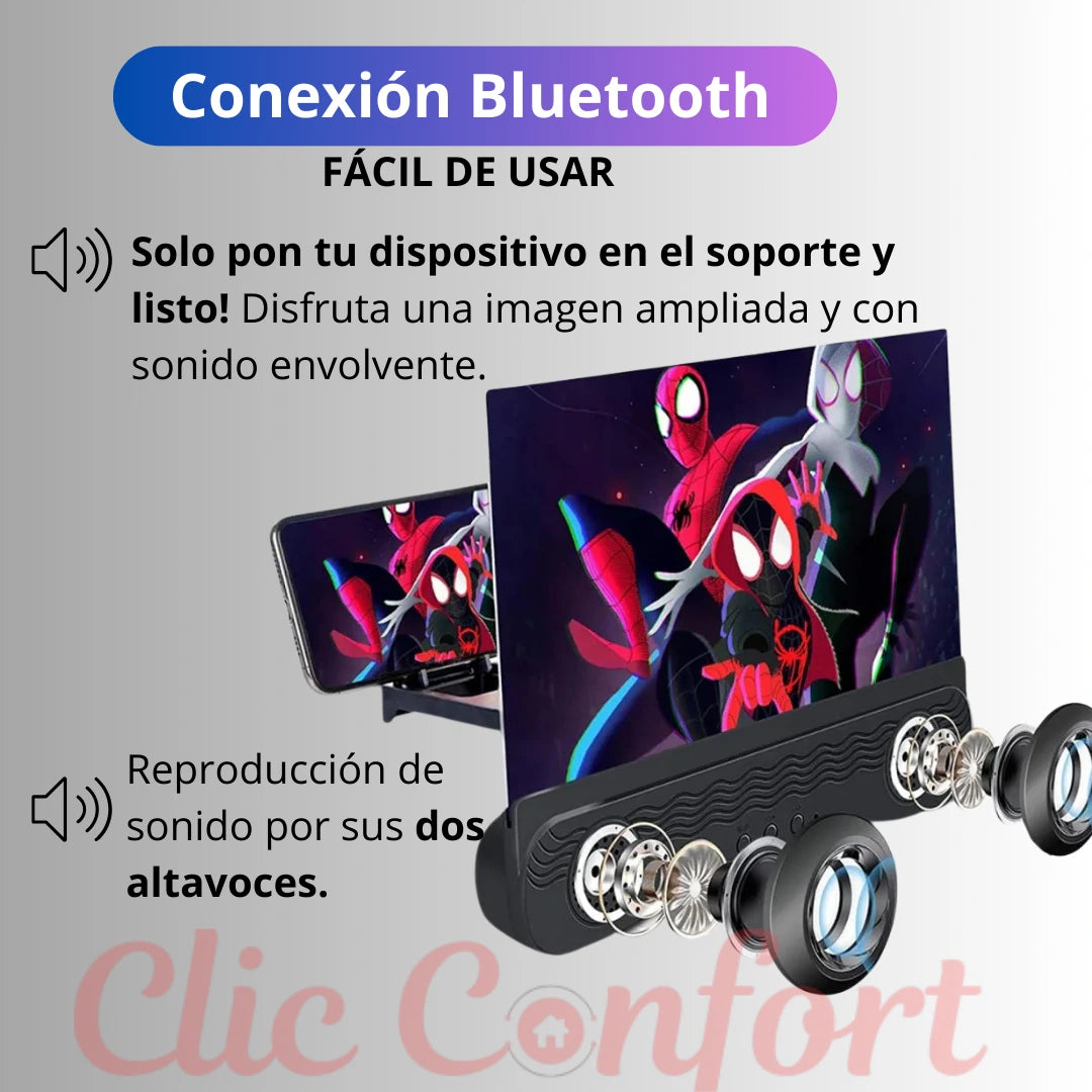 EasyView - Amplificador de pantalla y parlante bluetooth