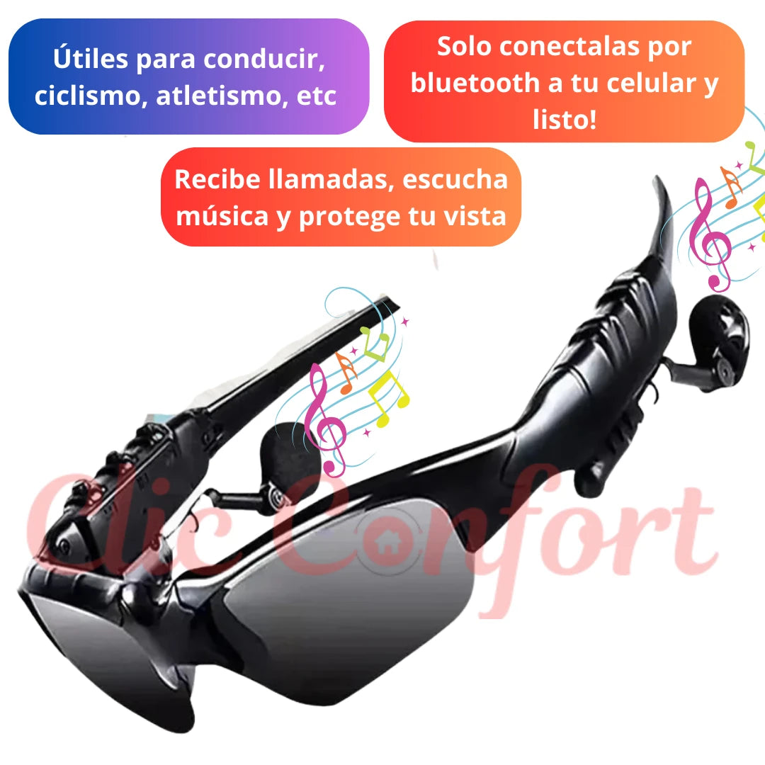 Lentes de Sol UNISEX con Bluetooth: Música, Estilo y llamadas en Un Solo Accesorio