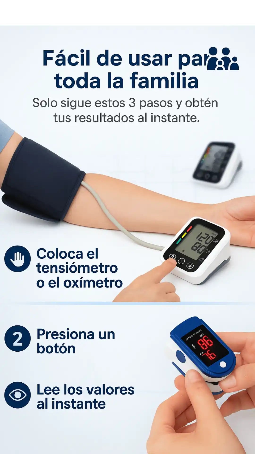 Combo Oxímetro + Tensiómetro Medplus - Toma tus signos rápidamente y en la comodidad de tu casa 🎁HOY 50% DCTO