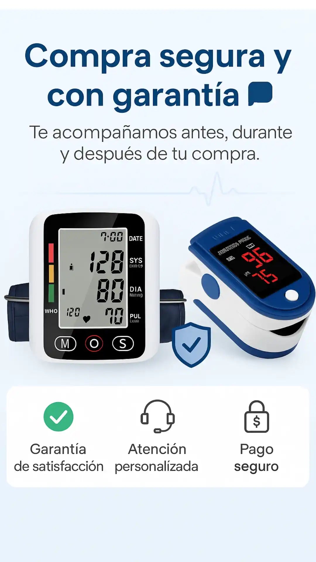 Combo Oxímetro + Tensiómetro Medplus - Toma tus signos rápidamente y en la comodidad de tu casa 🎁HOY 50% DCTO