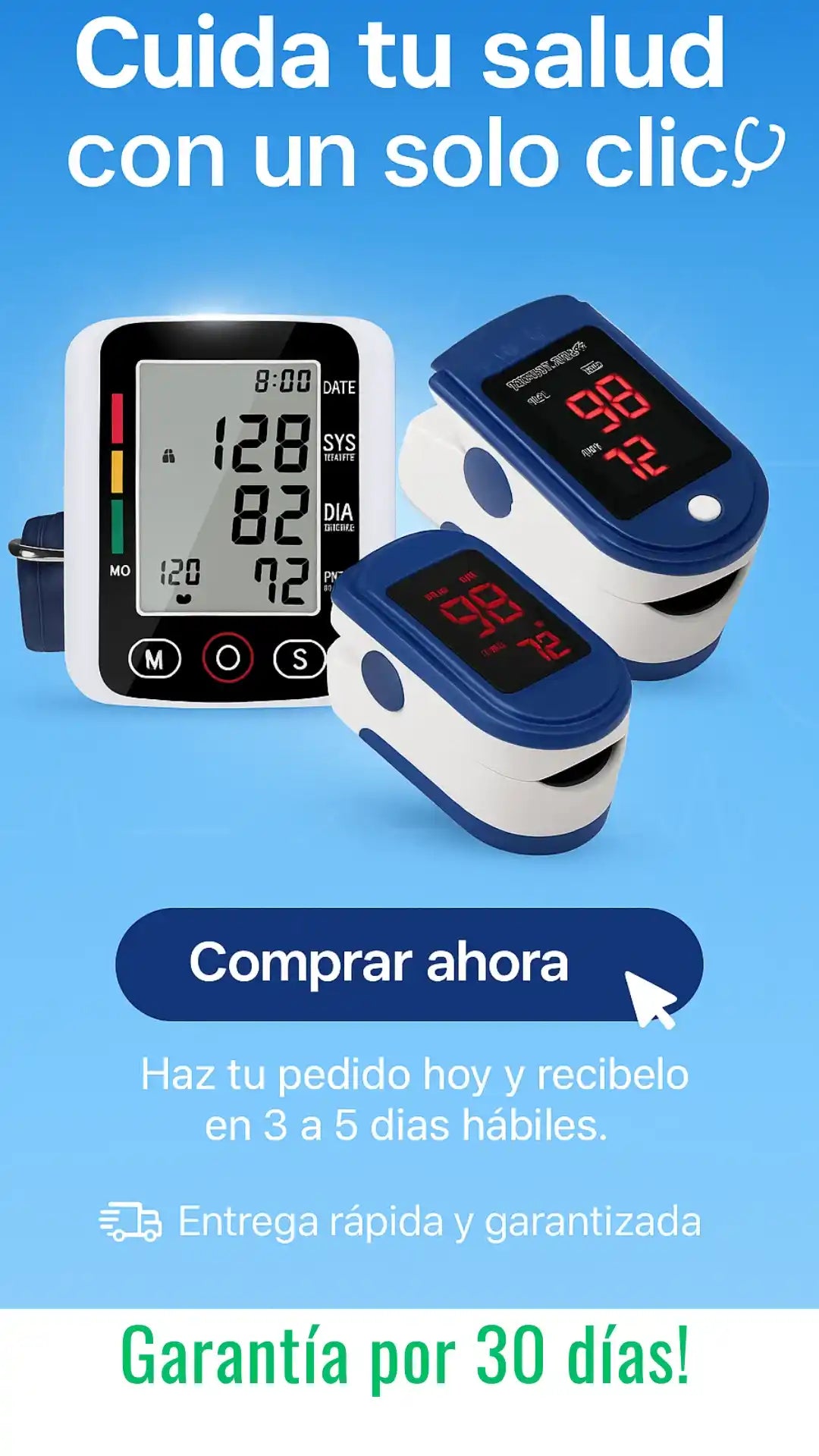 Combo Oxímetro + Tensiómetro Medplus - Toma tus signos rápidamente y en la comodidad de tu casa 🎁HOY 50% DCTO