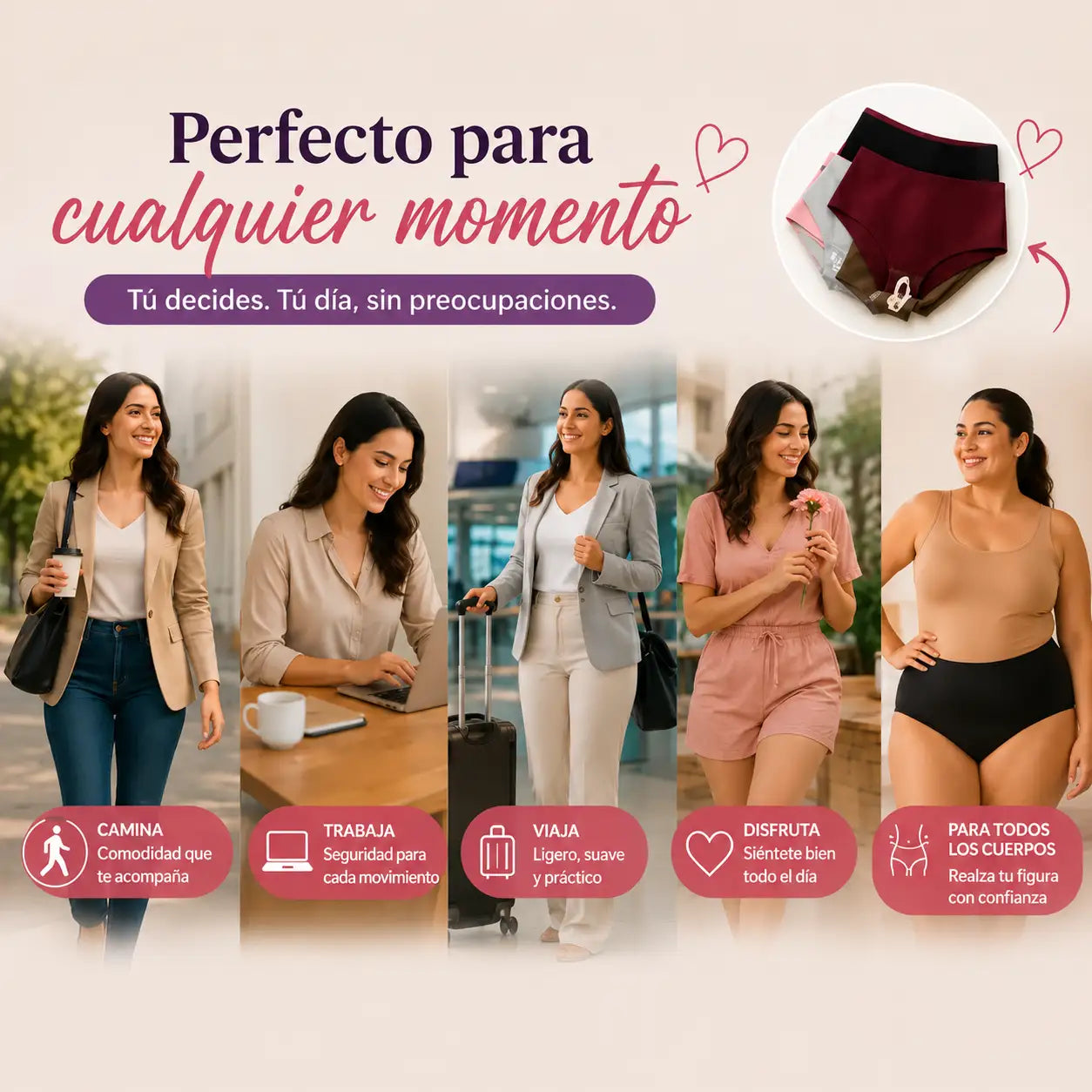 PAGA 1 Y LLEVA 3 - PANTY REDUCTOR 🎁Reduce 1 talla, moldea tu figura y te sentirás segura.