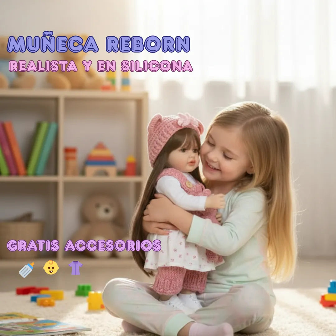 Muñeca Grande Bebé Reborn - Realista, suave y lista para regalar 🎁  GRATIS ACCESORIOS