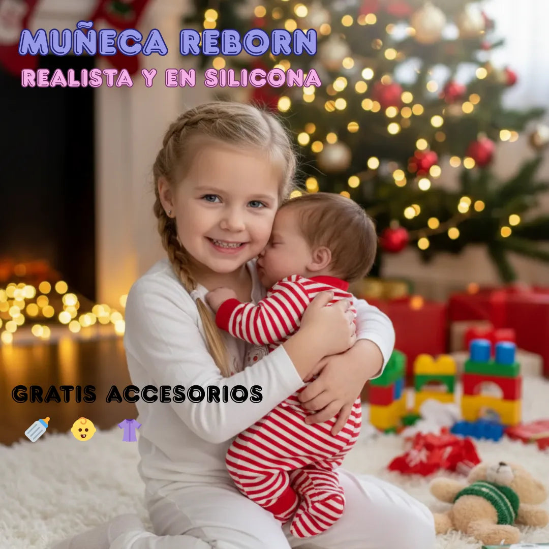 Muñeca Reborn recién nacida en silicona - Realista, suave y lista para regalar 🎁  GRATIS ACCESORIOS
