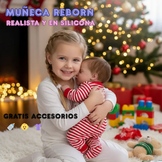 Muñeca Reborn recién nacida en silicona - Realista, suave y lista para regalar 🎁  GRATIS ACCESORIOS