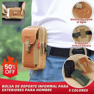 Bolso Urbano Casual para Hombre- Tu celular y tus cosas siempre a la mano.🎁HOY 50% DCTO