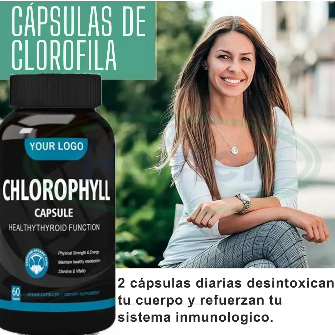 Cápsulas de clorofila - Limpia las toxinas y fortalece el sistema inmunológico 🎁 OFERTA POR HOY
