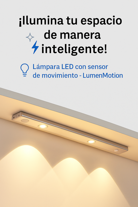 Lámpara LED con Sensor de movimiento - LumenMotion
