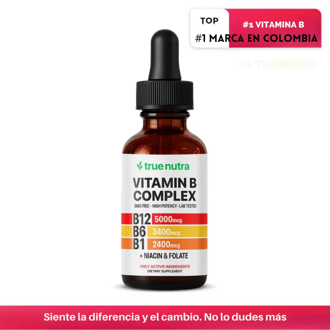 Complejo de Vitamina B 5 en 1 - Más Energía, Mejor Enfoque, Mejor Día 🎁DCTO POR HOY