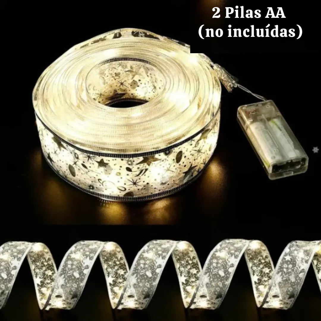 Cinta navideña Luces de hadas - Ilumina tu navidad fácil y elegante🎁HOY 50% DCTO