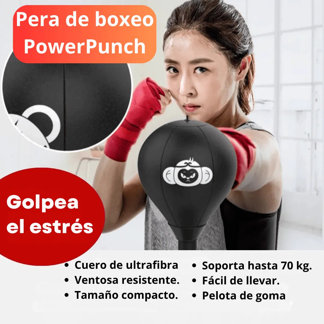 Pera de boxeo resistente PowerPunch - Golpea el estrés y libera tu mente 🎁HOY 50% DCTO