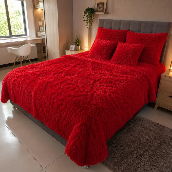 Cubrelecho Peluche cama doble - Transforma tu habitación aburrida en un espacio elegante, cómodo y lleno de confort