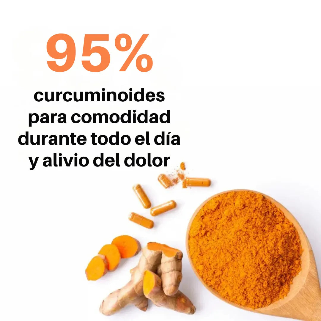 Cápsulas de Cúrcuma - Reduce la inflamación y mejora la salud intestinal y digestión.
