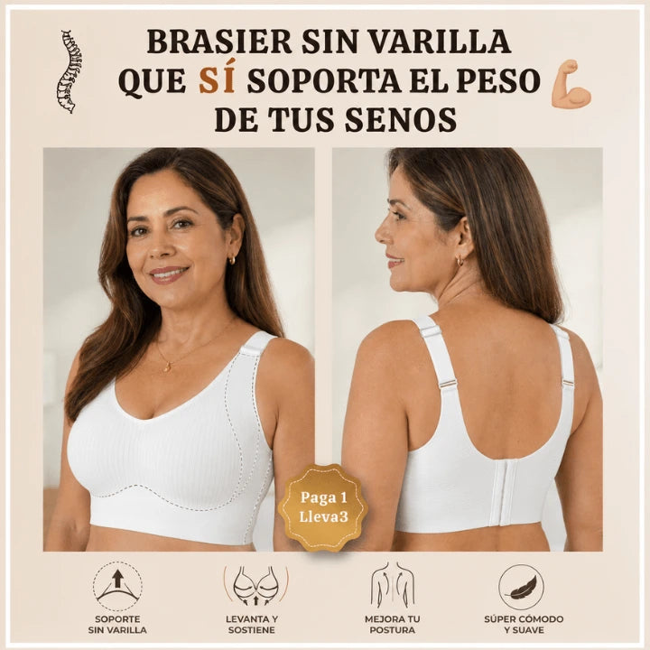 PAGA 1 LLEVA 3 Brasier sin varilla con copa universal -  Realza tus senos sin apretar y adiós al dolor de espalda 🎁