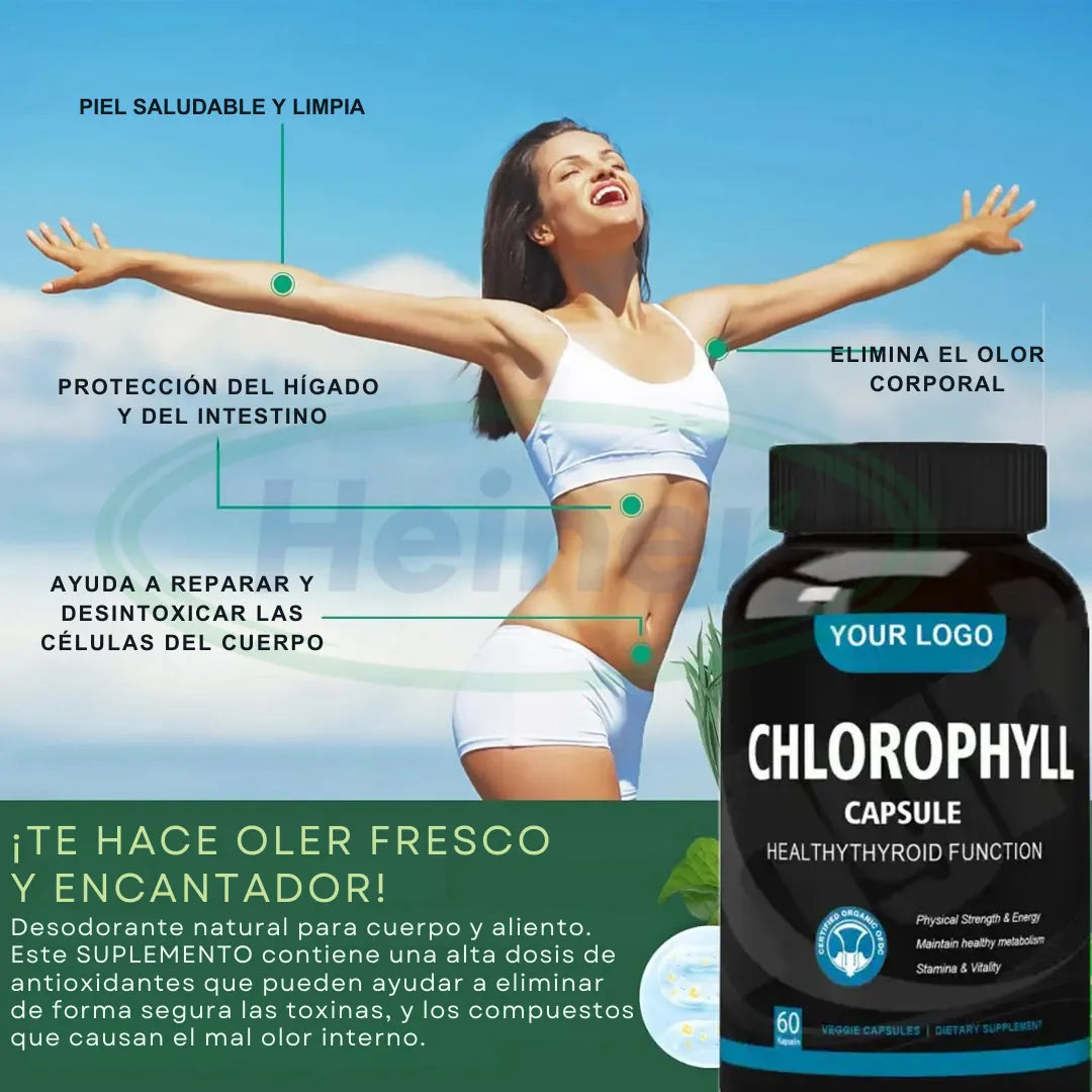 Cápsulas de clorofila - Limpia las toxinas y fortalece el sistema inmunológico 🎁 OFERTA POR HOY
