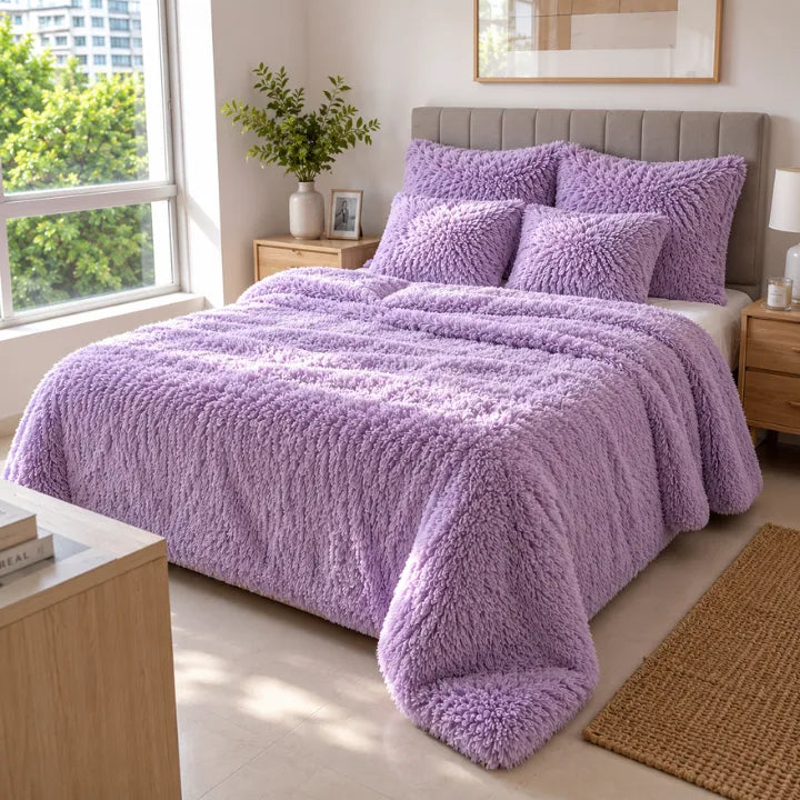 Cubrelecho Peluche cama doble - Transforma tu habitación aburrida en un espacio elegante, cómodo y lleno de confort