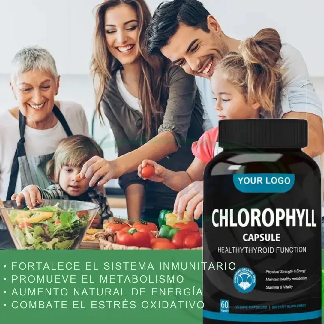 Cápsulas de clorofila - Limpia las toxinas y fortalece el sistema inmunológico 🎁 OFERTA POR HOY
