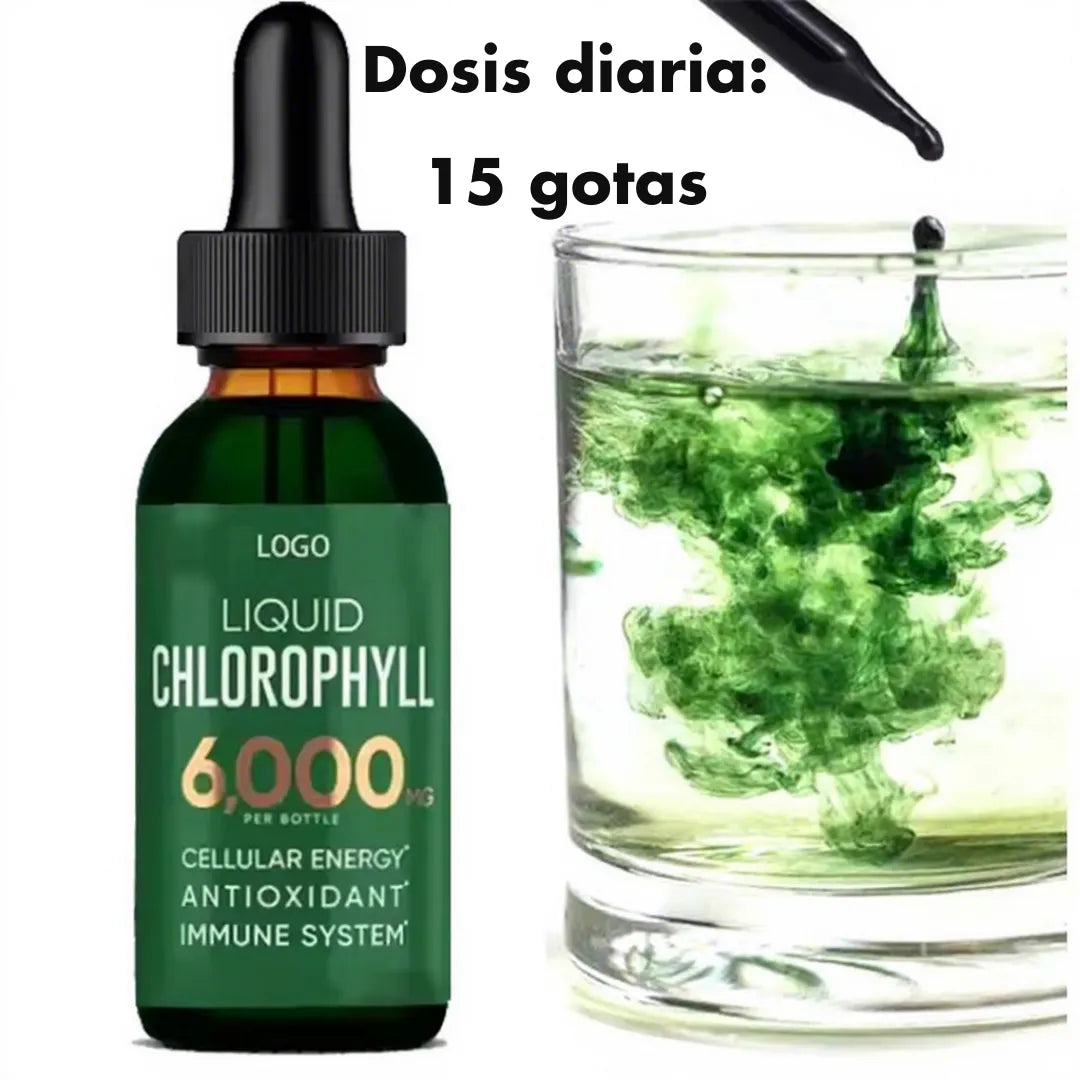 Gotas de Clorofila Líquida – Limpia las toxinas y fortalece el Sistema Inmunológico 🎁 Oferta por hoy