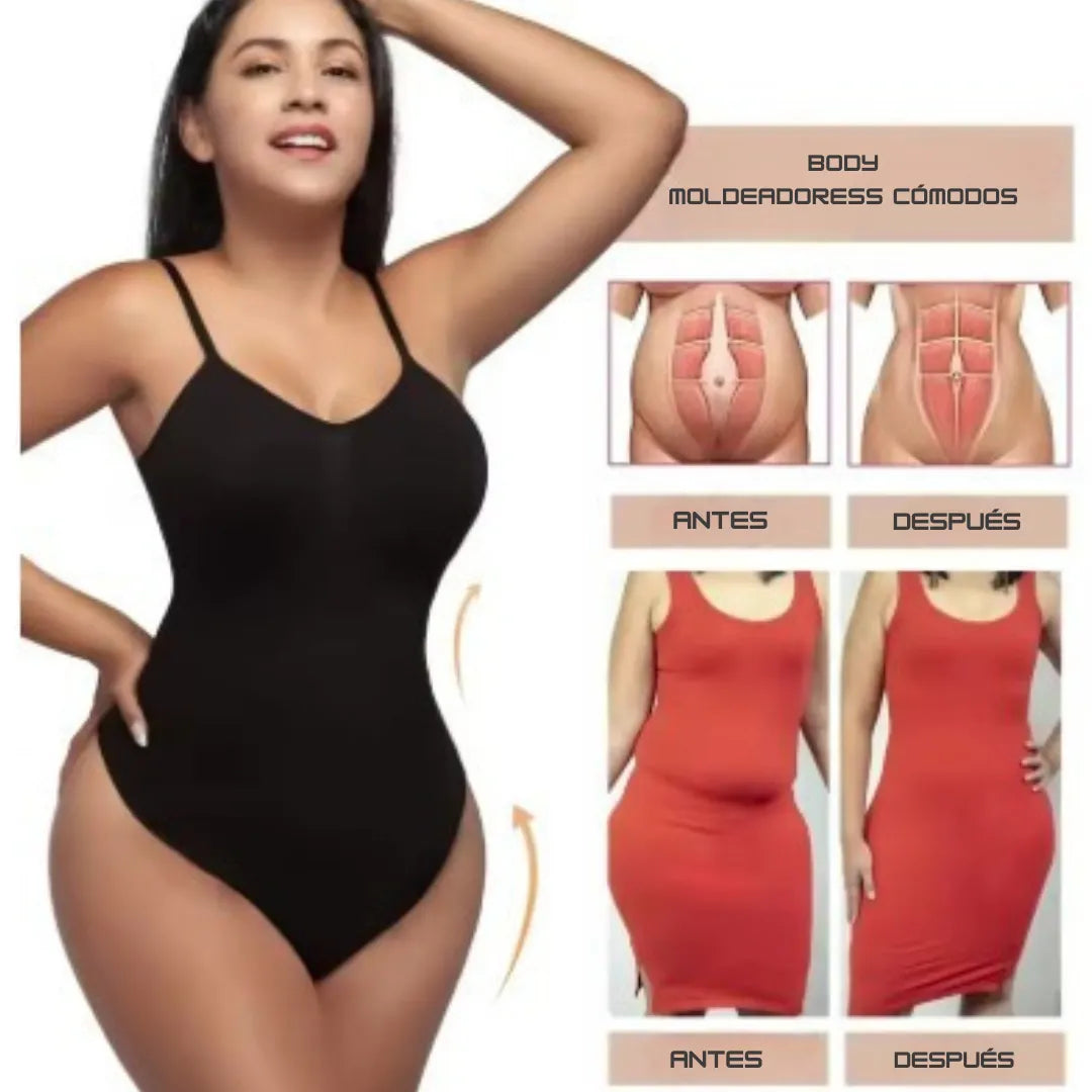 PAGUE 1 Y LLEVE 3 Body de compresión con tiras - Moldea tu cintura y esconde los rollitos 🔥 Últimas unidades