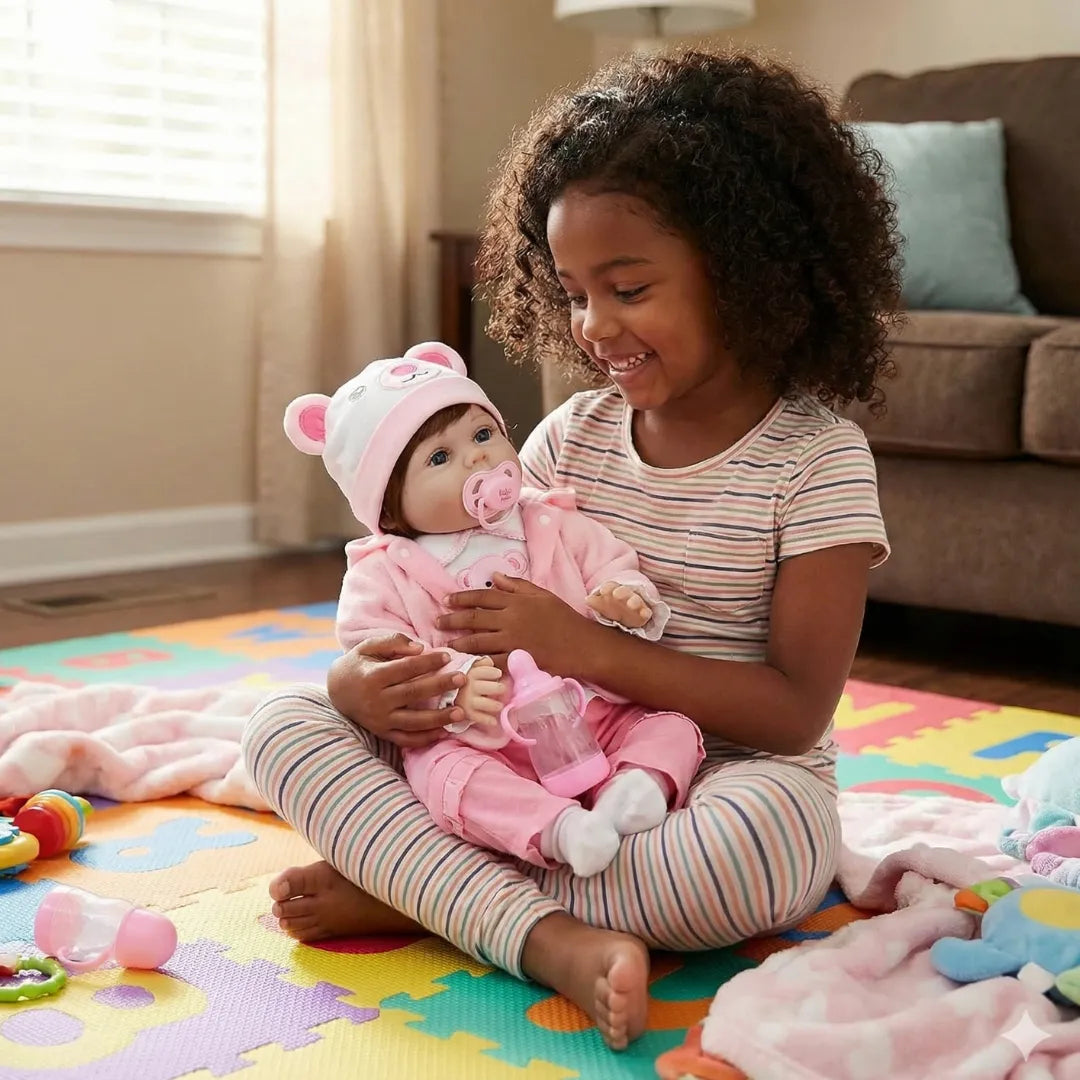 Muñeca Realista recién nacida - La compañera tierna y suave para jugar 🎁 GRATIS ACCESORIOS