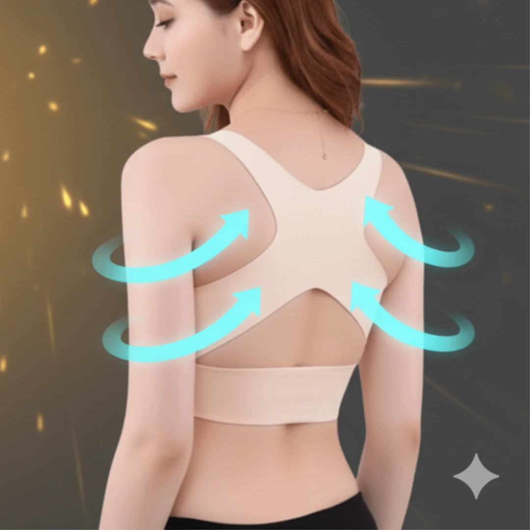 PAGA 1 y LLEVA 3 Brasier corrector de Postura con copa universal -  Corrige tu postura y realza tus senos sin apretar🎁(Blanco, negro y beige)