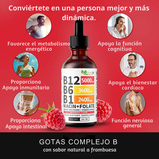 Complejo de Vitamina B 5 en 1 - Más Energía, Mejor Enfoque, Mejor Día 🎁DCTO POR HOY