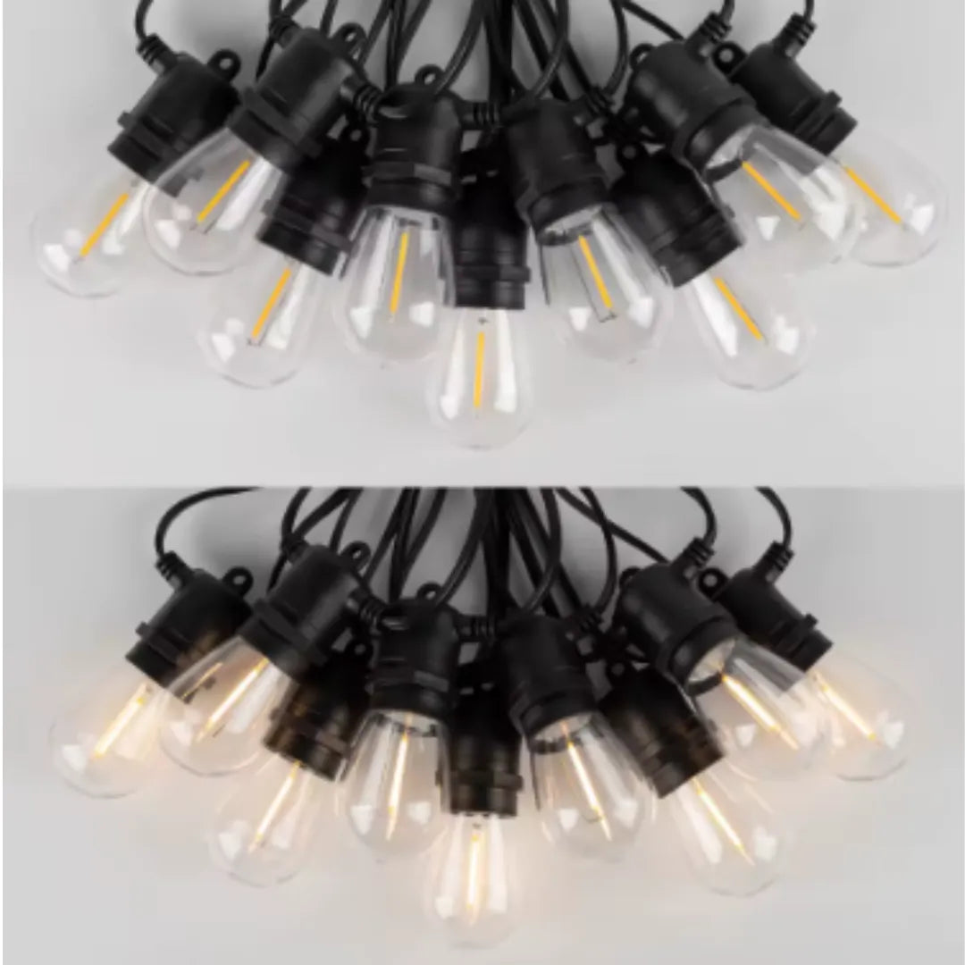 Guirnalda LED con panel solar para exteriores - Ilumina tus espacios y ahorra energía eléctrica🎁HOY 50%DCTO