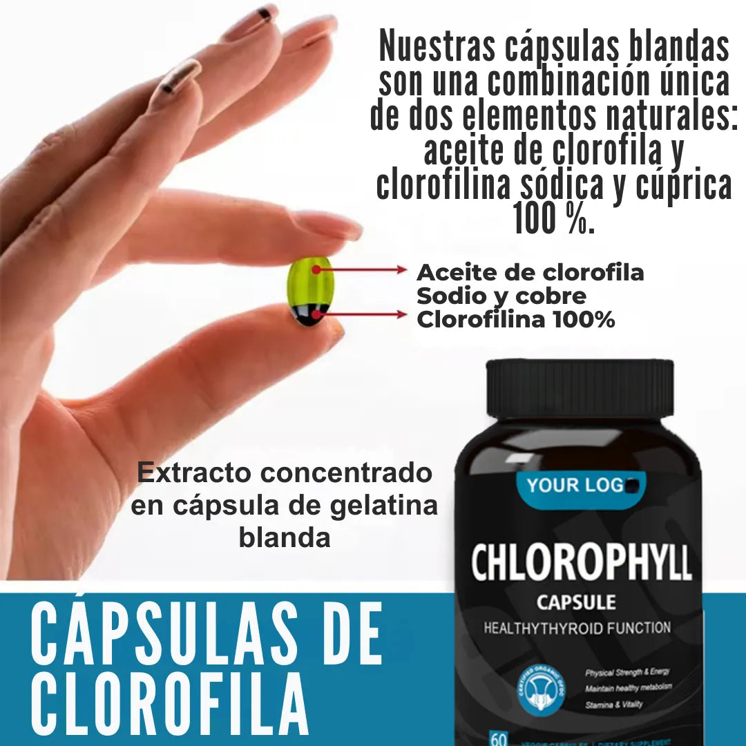 Cápsulas de clorofila - Limpia las toxinas y fortalece el sistema inmunológico 🎁 OFERTA POR HOY