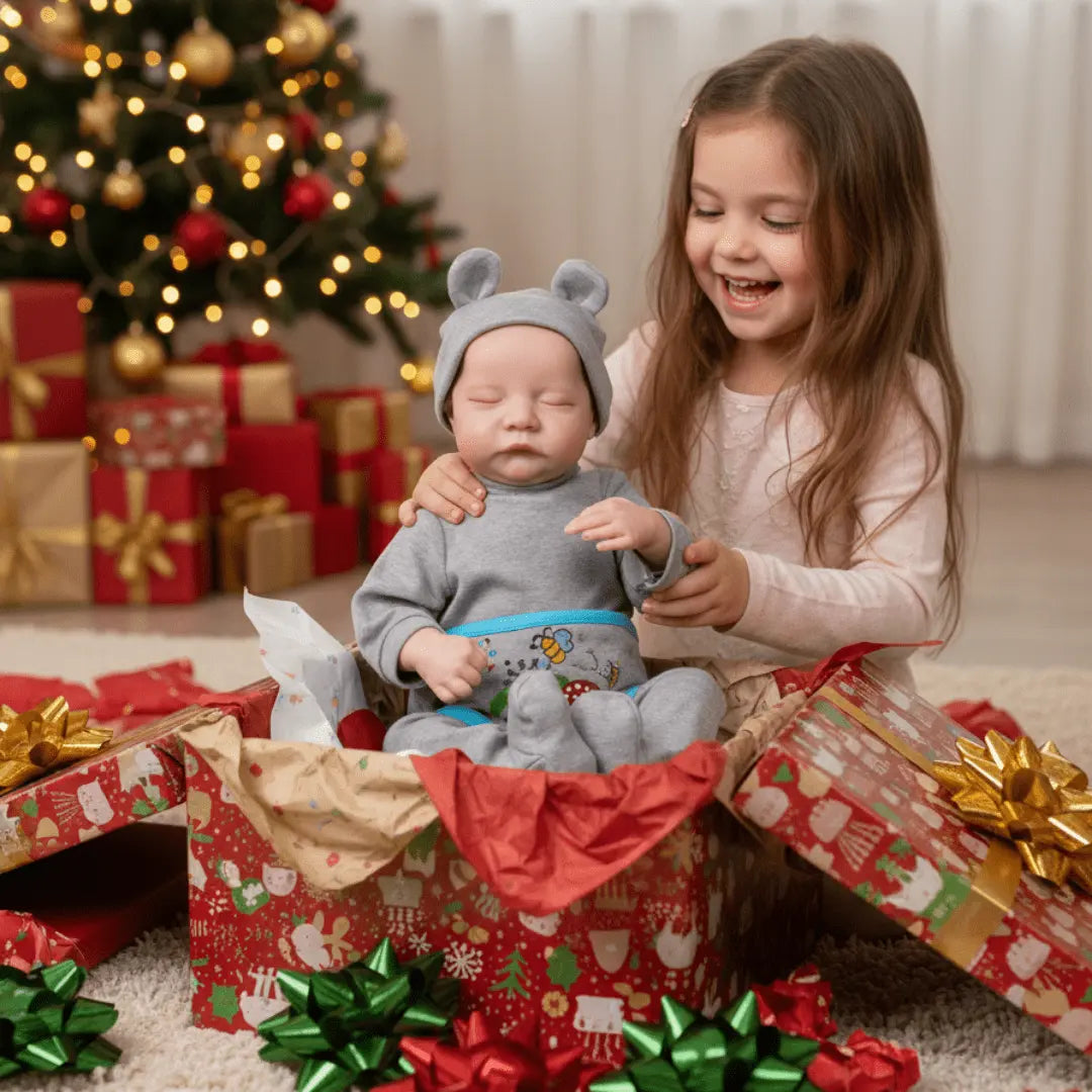 Muñeco Reborn recién nacido en silicona - Realista, suave y lista para regalar 🎁  GRATIS ACCESORIOS