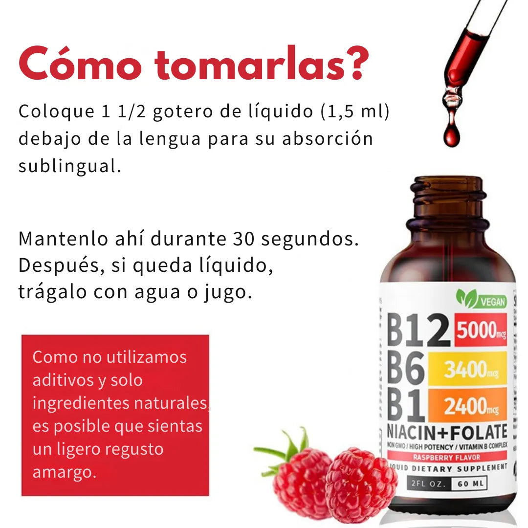 Complejo de Vitamina B 5 en 1 - Más Energía, Mejor Enfoque, Mejor Día 🎁DCTO POR HOY