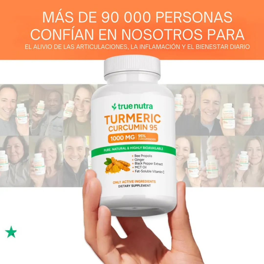 Cápsulas de Cúrcuma - Reduce la inflamación y mejora la salud intestinal y digestión.