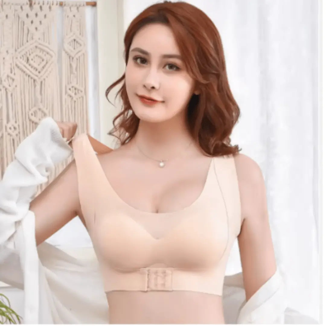 PAGA 1 y LLEVA 3 Brasier corrector de Postura con copa universal -  Corrige tu postura y realza tus senos sin apretar🎁(Blanco, negro y beige)