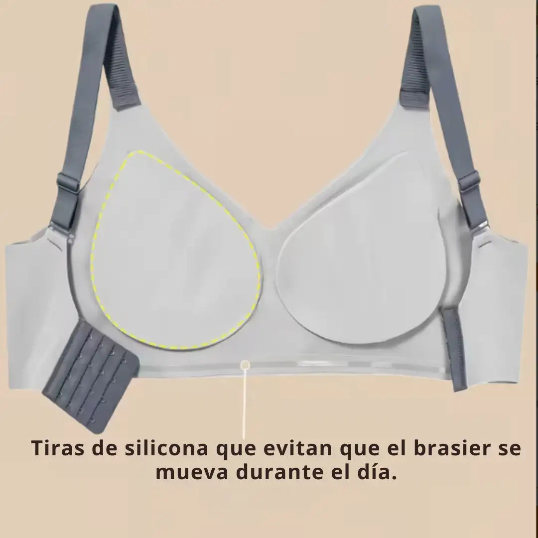 PACK X 3 Combo brasier push-up reafirmante sin varillas y costuras-Comodidad real, soporte diario y ajuste perfecto.🎁(Beige,negro,azul y verde)