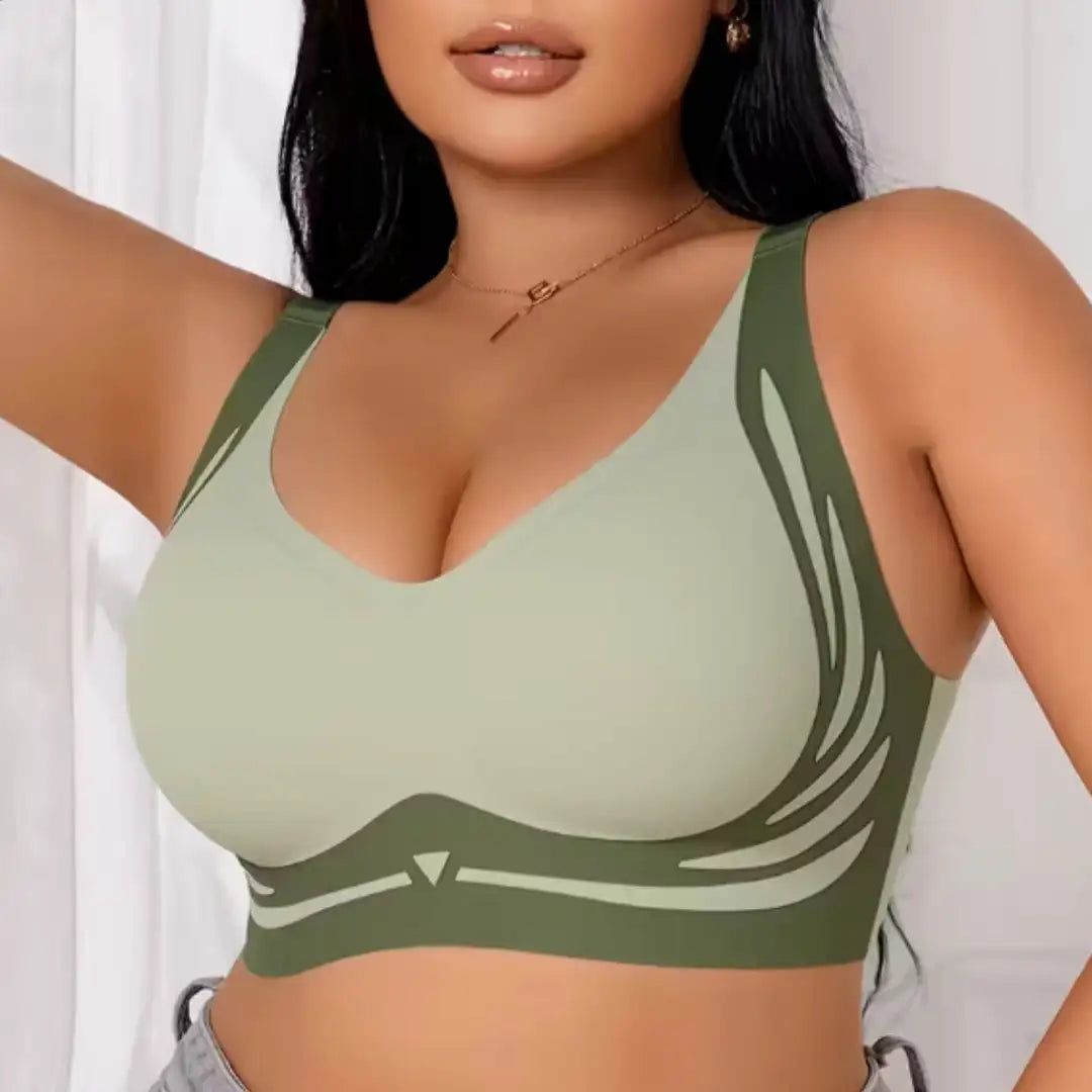 PACK X 3 Combo brasier push-up reafirmante sin varillas y costuras-Comodidad real, soporte diario y ajuste perfecto.🎁(Beige,negro,azul y verde)