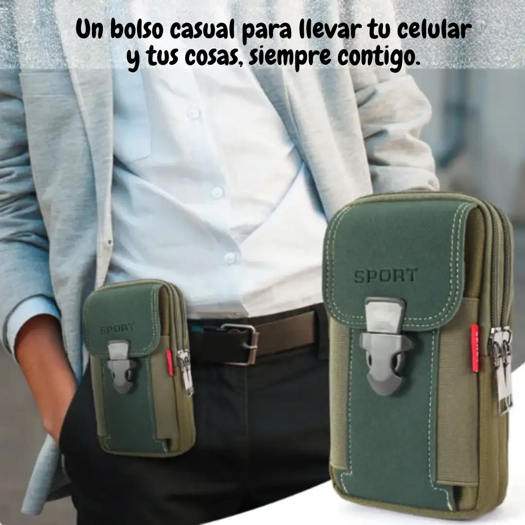 Bolso Urbano Casual para Hombre- Tu celular y tus cosas siempre a la mano.🎁HOY 50% DCTO