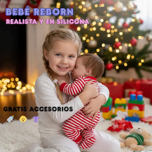 Bebé Reborn recién nacido en silicona - Realista, suave y listo para regalar 🎁  GRATIS ACCESORIOS
