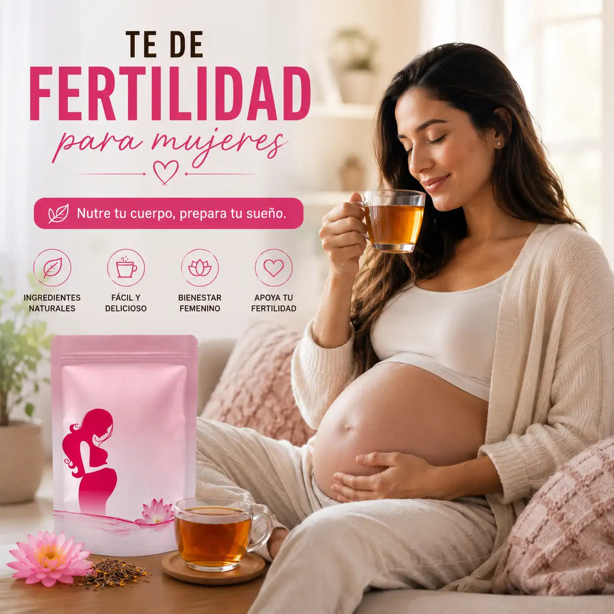 TÉ NATURAL DE FERTILIDAD PARA MUJERES - ¡Porque mereces formar una familia, inicia hoy!❤️