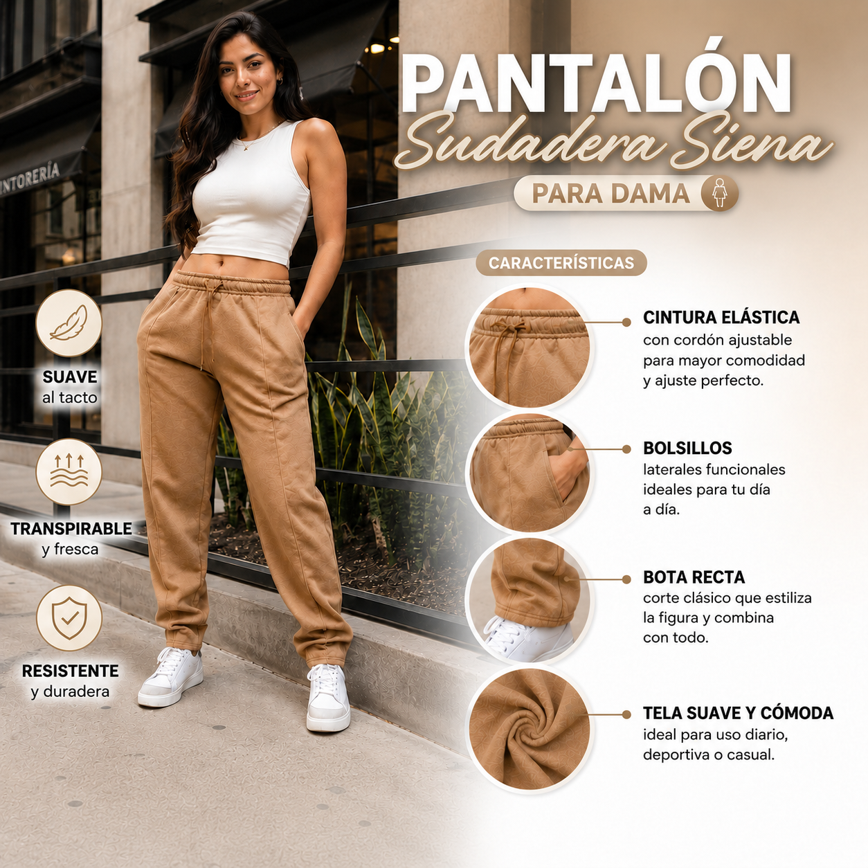 SET X 3 PANTALON SUDADERA SIENA; Comodidad y Estilo Todos los Días
