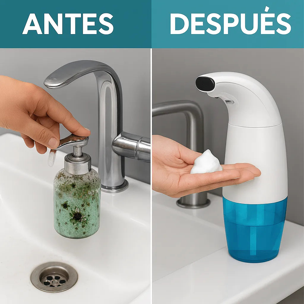 Dispensador de Jabón Automático con Sensor-Reduce el desperdicio de jabón y evita el contacto con los gérmenes💥Solo hoy con 50% DESCUENTO