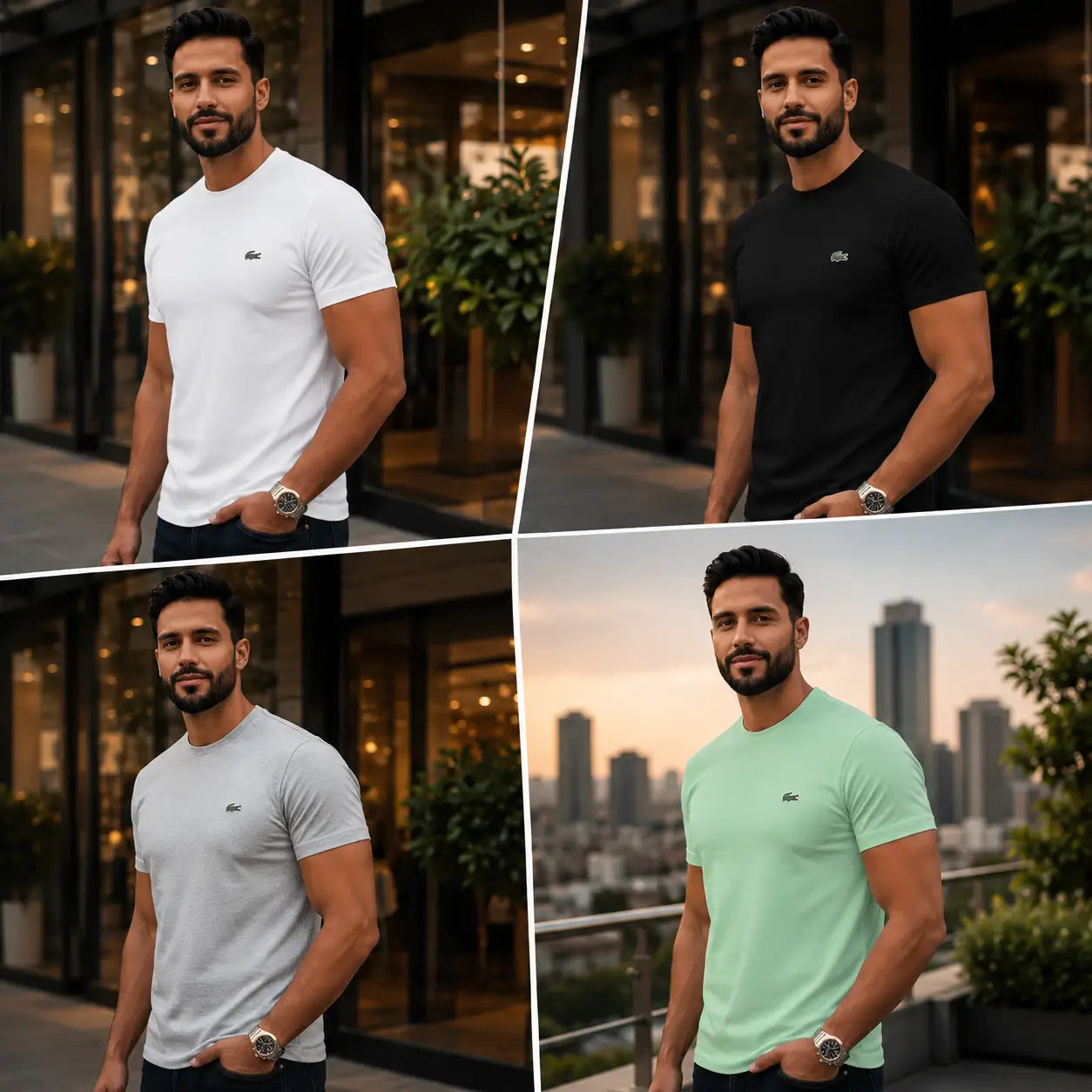PAGA 1 LLEVA 3 - Camiseta Lacoste tela fria tipo premium- frescura, estilo y comodidad en cualquier ambiente.