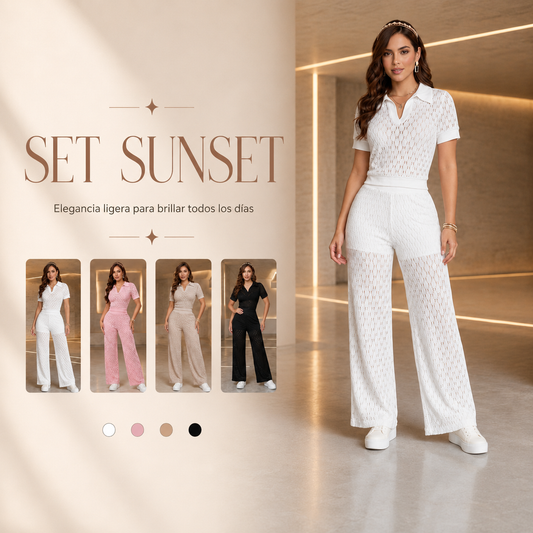 SET SUNSET- La delicadeza y belleza en un solo conjunto!