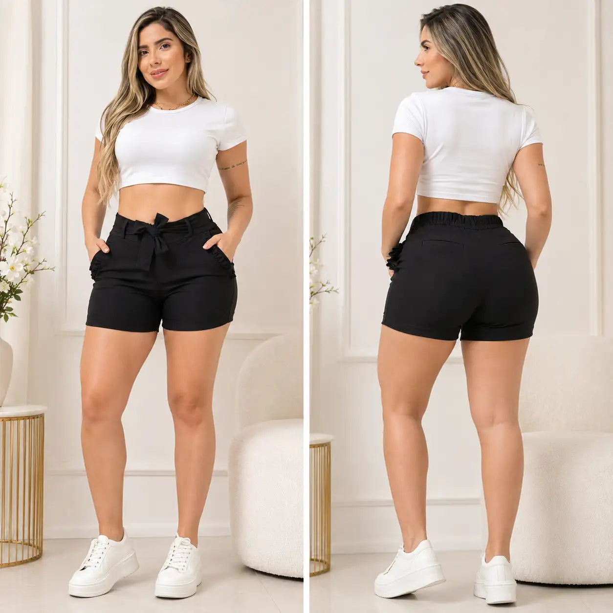 PAGA 1 Y LLEVA 3! SHORT EN BENGALINA - Ideal para lucir tus piernas y verte espectacular.
