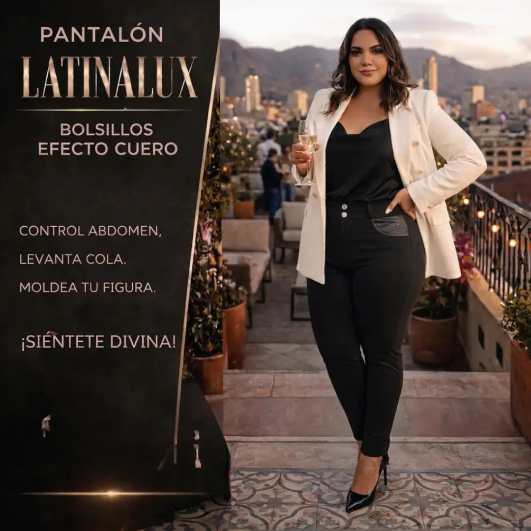 Pantalón con bolsillos efecto cuero - Control abdomen y levanta Cola.🔥 El regalo ideal para el día de las madres