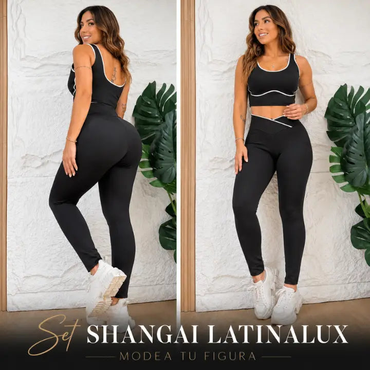 Set Shangai Latinalux-Efecto reloj de arena, levanta cola control de abdomen y realza tu figura.
