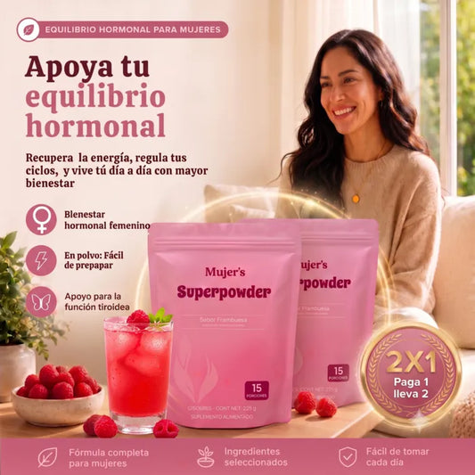 Paga 1 lleva 2 Suplemento Hormonal en polvo - Apoya tu equilibrio hormonal y recupera la energía que necesitas