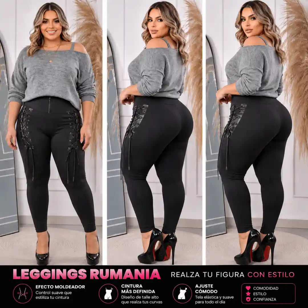 Leggins Rumania- Levanta cola, control de abdomen y horma perfecta