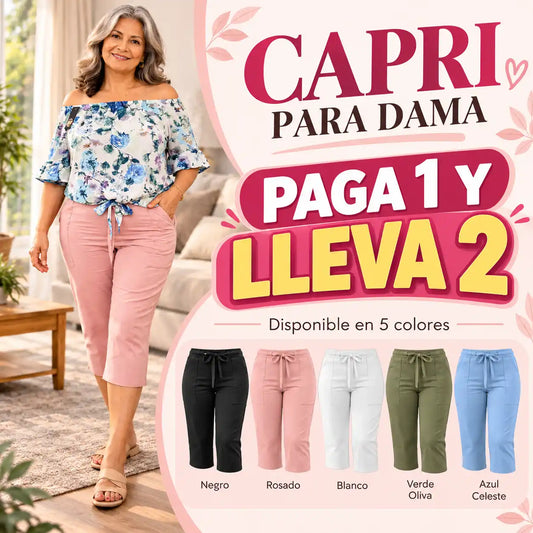 PAGA 1 Y LLEVA 2 - CAPRI DAMA, Comodidad y estilo para todos los días.