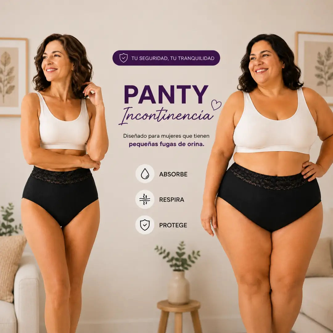 PAGA 1 LLEVA 3 🎁Panty Incontinencia leve- Recupera tu seguridad y luce espectacular sin que nadie note la diferencia