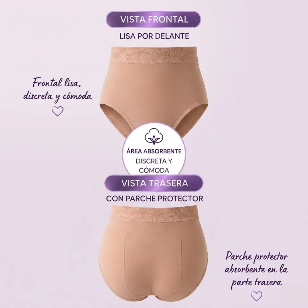 PAGA 1 LLEVA 3 🎁Panty Incontinencia leve- Recupera tu seguridad y luce espectacular sin que nadie note la diferencia